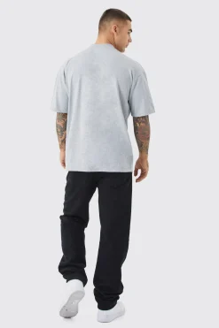 Oversized Homme Embroidered T-shirt | BoohooMAN UK