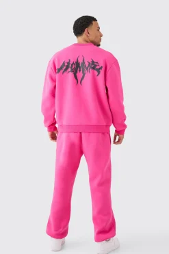 Oversized Homme Gothic Sweatshirt Tracksuit | BoohooMAN UK