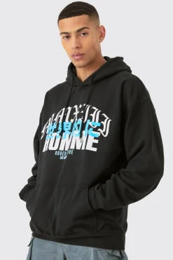 Oversized Homme Graphic Hoodie | BoohooMAN UK