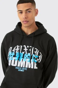 Oversized Homme Graphic Hoodie | BoohooMAN UK