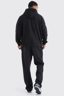 Oversized Homme Graphic Puff Print Hoodie | BoohooMAN UK