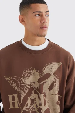 Oversized Homme Graphic Sweatshirt | BoohooMAN UK