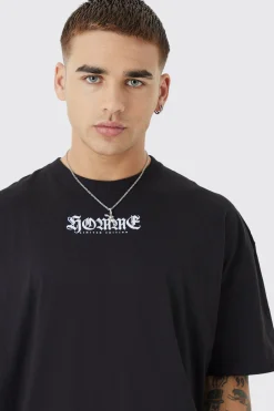 Oversized Homme Graphic T-shirt | BoohooMAN UK