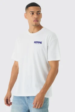 Oversized Homme Graphic T-Shirt | BoohooMAN UK