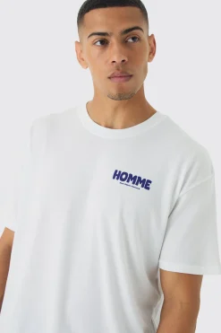 Oversized Homme Graphic T-Shirt | BoohooMAN UK