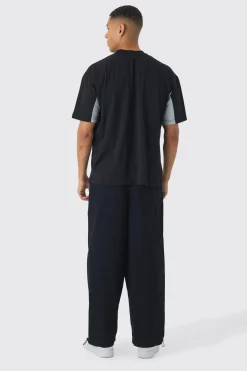 Oversized Homme Panel Heavyweight T-shirt | BoohooMAN UK