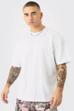 Oversized Homme Text Back Print T-shirt | BoohooMAN UK