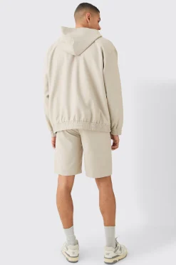 Oversized Hooded Smart Bomber Jacket | BoohooMAN UK