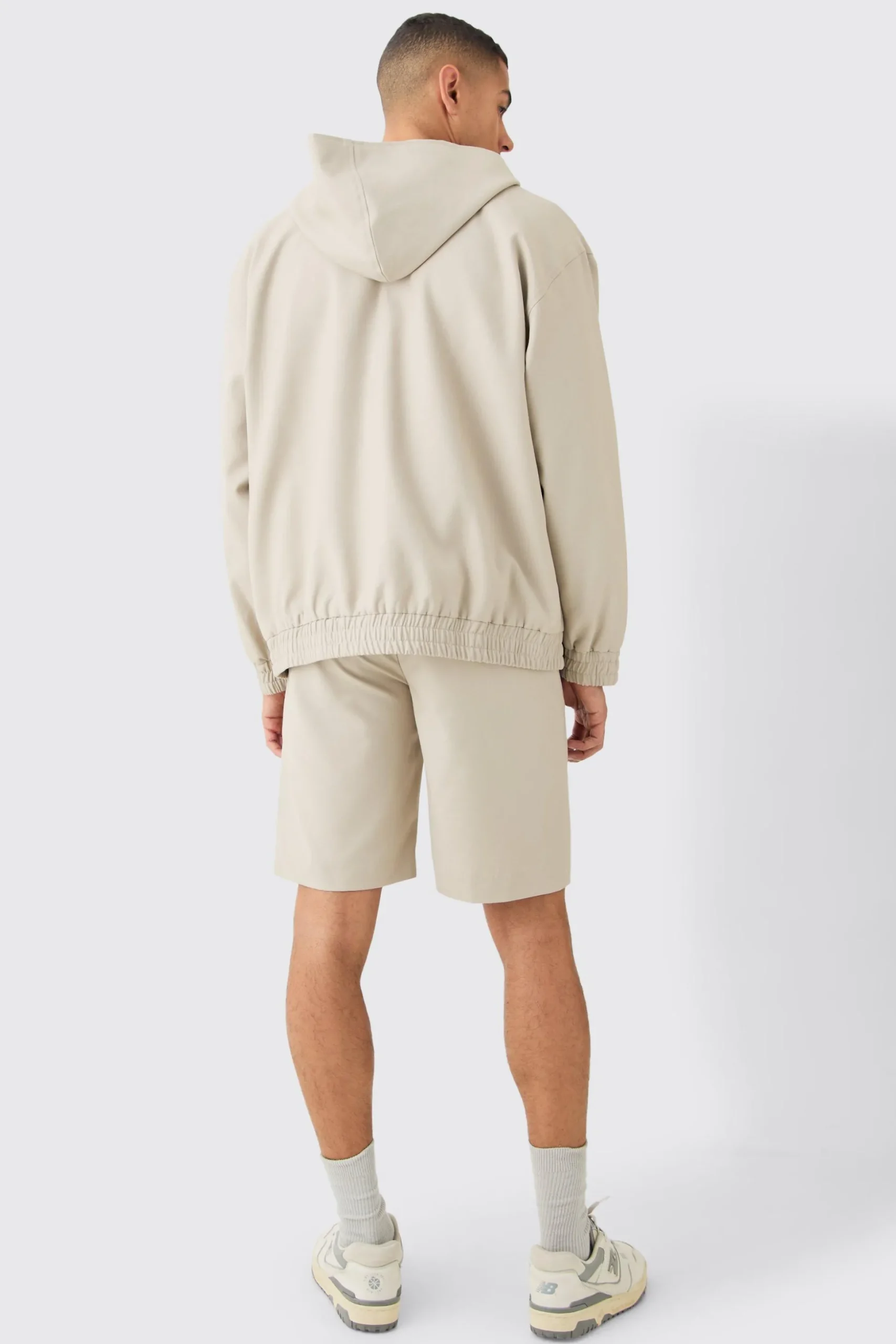 Oversized Hooded Smart Bomber Jacket | BoohooMAN UK