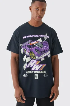 Oversized Hotwheels License T-shirt | BoohooMAN UK