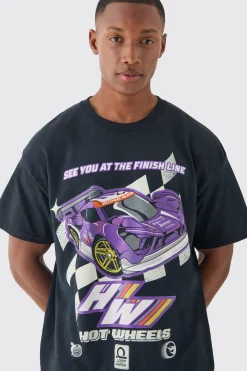 Oversized Hotwheels License T-shirt | BoohooMAN UK