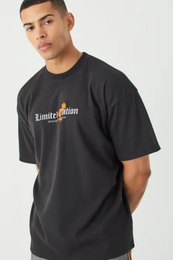 Oversized Interlock Limited Edition T-shirt | BoohooMAN UK