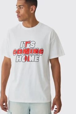 Oversized It's Coming Home England T-shirt | BoohooMAN UK