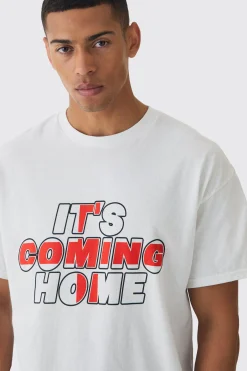 Oversized It's Coming Home England T-shirt | BoohooMAN UK