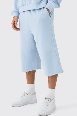 Oversized Jersey Heavyweight Jort | BoohooMAN UK