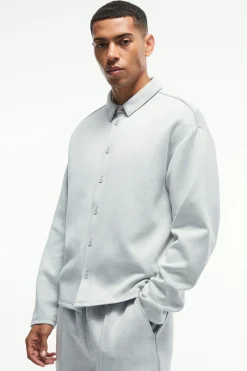 Oversized Jersey Scuba Overshirt | BoohooMAN UK