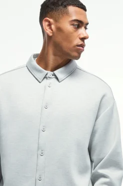 Oversized Jersey Scuba Overshirt | BoohooMAN UK