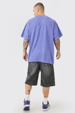 Oversized Joker Anime Wash License T-shirt | BoohooMAN UK