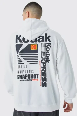 Oversized Kodak License Hoodie | BoohooMAN UK