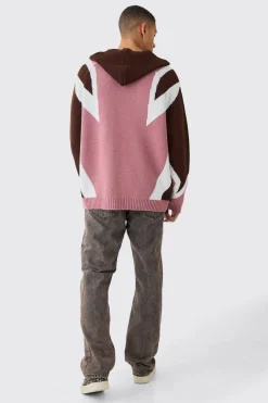 Oversized Lace Up Hockey Jumper With Hood | BoohooMAN UK