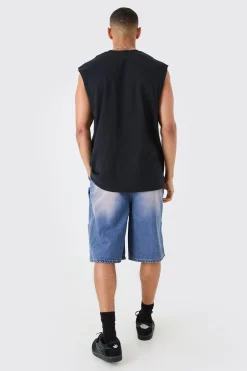 Oversized Large Scale Eazy-E License Tank | BoohooMAN UK