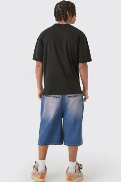 Oversized Large Scale Graffiti Print T-shirt | BoohooMAN UK