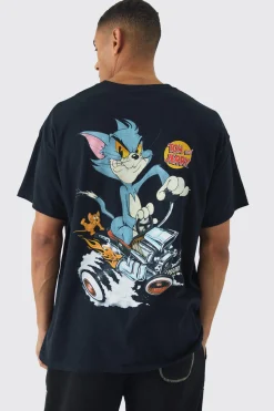 Oversized Large Scale Looney Tunes License Print T-Shirt | BoohooMAN UK