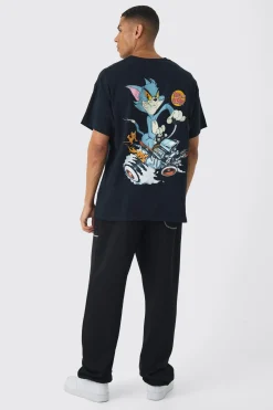 Oversized Large Scale Looney Tunes License Print T-Shirt | BoohooMAN UK