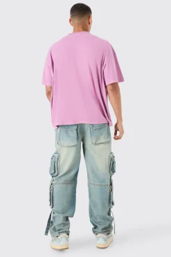 Oversized Large Scale OFCL Renaissance Print T-shirt | BoohooMAN UK