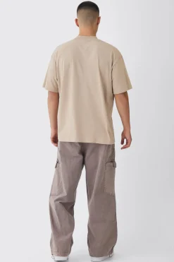 Oversized Large Scale OFCL Tattoo Graphic T-Shirt | BoohooMAN UK