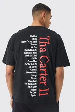 Oversized Lil Wayne Album License Print T-Shirt | BoohooMAN UK