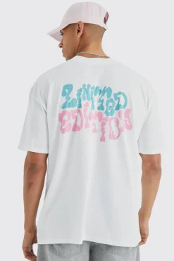 Oversized Limited Edition Back Print T-shirt | BoohooMAN UK
