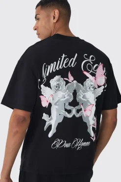 Oversized Limited Edition Cupid T-shirt | BoohooMAN UK