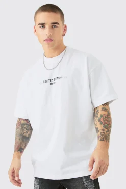 Oversized Limited Edition Heavyweight T-shirt | BoohooMAN UK