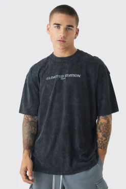 Oversized Limited Edition Wash T-shirt | BoohooMAN UK