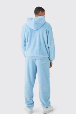 Oversized Limited Edition Embroidered Teddy Borg Cuffed Joggers | BoohooMAN UK