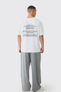 Oversized Limited Edition Print T-Shirt | BoohooMAN UK