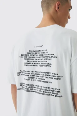 Oversized Limited Edition Print T-Shirt | BoohooMAN UK