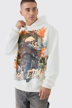 Oversized Limited Edition Tattoo Graphic Hoodie | BoohooMAN UK