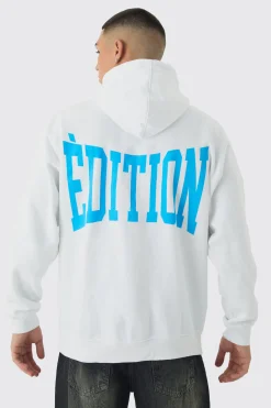 Oversized Limited Edition Back Print Hoodie | BoohooMAN UK
