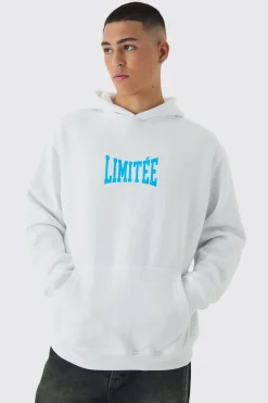 Oversized Limited Edition Back Print Hoodie | BoohooMAN UK