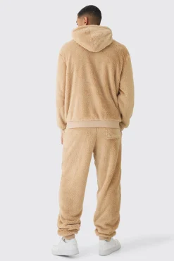 Oversized Limited Embroidered Teddy Borg Cuffed Joggers | BoohooMAN UK