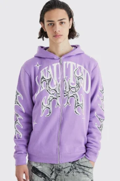 Oversized Limited Graphic Hoodie | BoohooMAN UK