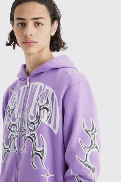 Oversized Limited Graphic Hoodie | BoohooMAN UK