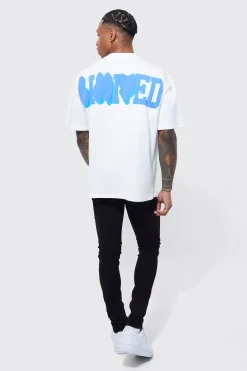 Oversized Limited Puff Print T-shirt | BoohooMAN UK