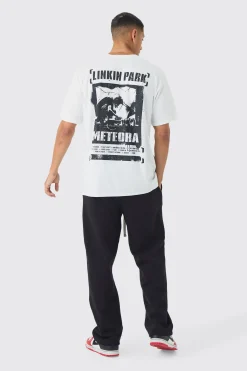 Oversized Linkin Park Band License Print T-Shirt | BoohooMAN UK
