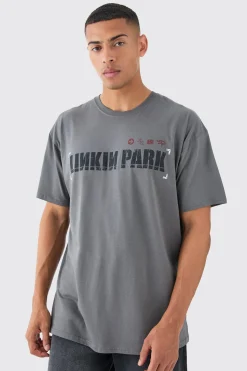 Oversized Linkin Park Wash License T-shirt | BoohooMAN UK