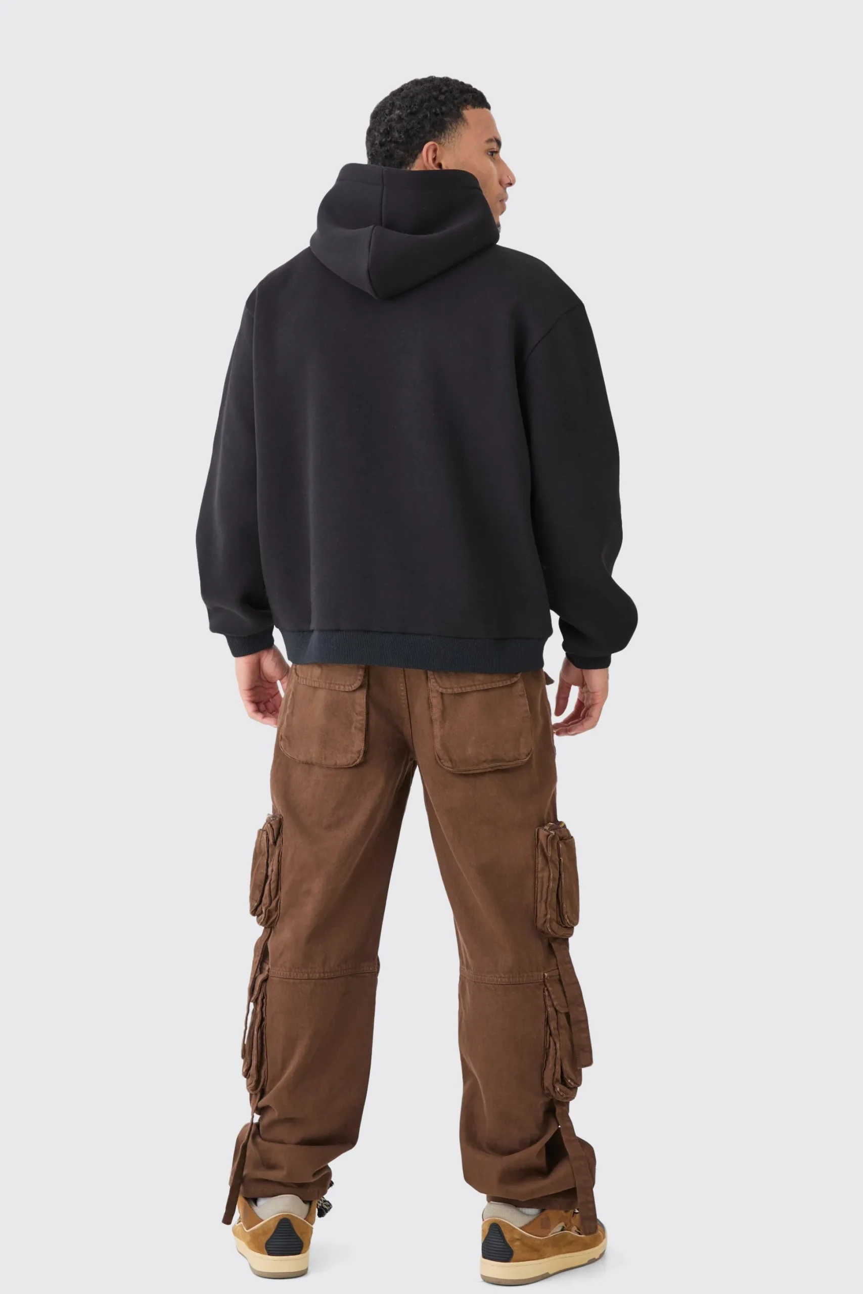 Oversized Long Beach Varsity Hoodie | BoohooMAN UK