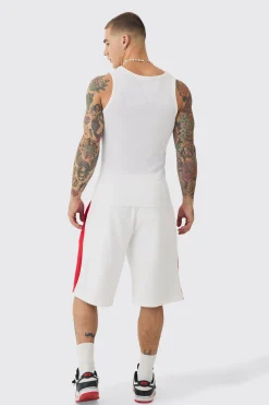 Oversized Long Length Official Loopback Shorts | BoohooMAN UK