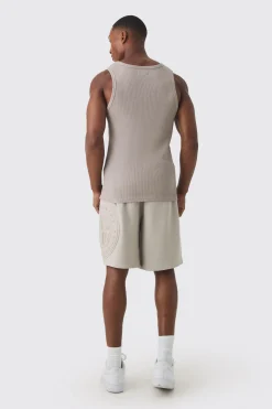 Oversized Long Length Worldwide Embossed Short | BoohooMAN UK